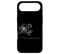 Custodia per iPhone Air Fiore di Ciliegio Sakura Arte Lineare Illustrazione