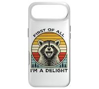 Custodia per iPhone Air First of all, I'm a Delight Hilarious Racoon Retro Vintage