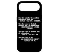 Custodia per iPhone Air First They Came For The Socialists No One Left To Speak Poem