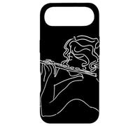 Custodia per iPhone Air Flautista Ragazza Disegno di una linea Musica da camera