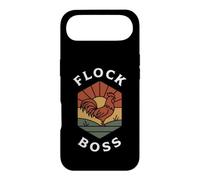 Custodia per iPhone Air Flock Boss Rooster Backyard Chicken Farmer Retro Badge