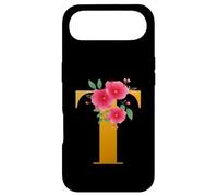 Custodia per iPhone Air Floral T Alphabet Cute Initial Monogram Letter T Graphic