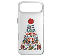 Custodia per iPhone Air Folk Christmas Tree Galli Tulipani Campane Polacco Holiday Art