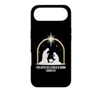 Custodia per iPhone Air For Unto Us A Child Is Born Isaiah 9:6 Religious Holiday Art