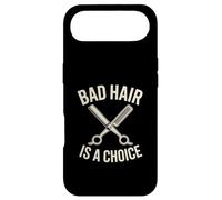 Custodia per iPhone Air Forbici da barbiere divertenti per stilista, i capelli cattivi sono una scelta