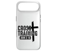 Custodia per iPhone Air Formazione incrociata, gioco di parole con Gesù Cristo Versetto della Bibbia Giovanni 3:16