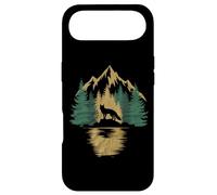 Custodia per iPhone Air Fox Silhouette Woodland Mountain Riflessione Arte