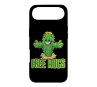 Custodia per iPhone Air Free Hugs - Simpatico cactus da abbracciare con frase