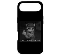 Custodia per iPhone Air Funny Cat Flipping Off Middle Finger On Security Camera
