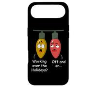 Custodia per iPhone Air Funny Christmas Lights Joke Light Bulb Working Off On Pun