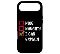 Custodia per iPhone Air Funny Christmas Santa Clause Checklist Quotes Graphic