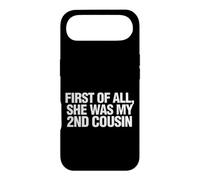 Custodia per iPhone Air Funny Daying First All She Was My Cousin