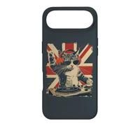 Custodia per iPhone Air Funny DJ Cat Disco Sound Tech Headphone Music UK Flag