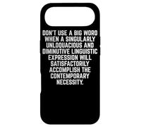 Custodia per iPhone Air Funny "Don't Use A Big Word" Writer & Translator