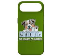 Custodia per iPhone Air Funny Elements of Happiness Blue Merle Aussie Lover