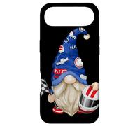 Custodia per iPhone Air Funny Gnome With Helmet And Target Flag For Race Car Driver