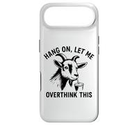 Custodia per iPhone Air funny goat Hang On Let Me Overthink