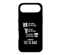 Custodia per iPhone Air Funny Ice Is Bad Drinks Joke Vodka Gin Whiskey Humor