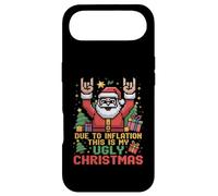 Custodia per iPhone Air Funny Inflation This is My Ugly Christmas Rock n Roll Santa
