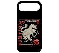Custodia per iPhone Air Funny Japanese Cat Skateboard Vintage Kawaii Graphic