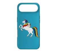 Custodia per iPhone Air Funny Kawaii Womens Girls Unicorn Rainbow Happy Pug Lover