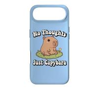 Custodia per iPhone Air Funny Kids Kawaii Meme Chill No Thoughts Just Capybara Vibes