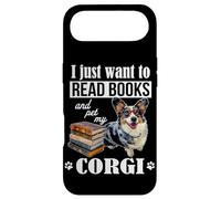Custodia per iPhone Air Funny Kids Womens Read Books & Pet My Blue Merle Corgi Lover
