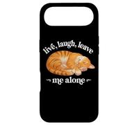 Custodia per iPhone Air Funny Live Laugh Leave Me Alone Nap Sleep Orange Tabby Lover