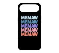 Custodia per iPhone Air Funny Modern Repeated Text Design Memaw Grandmother