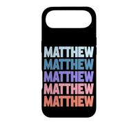 Custodia per iPhone Air Funny Modern Repetitive Text Design First Name Matthew