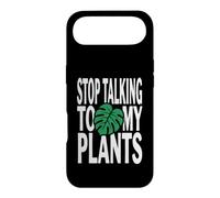 Custodia per iPhone Air Funny Plant Lover Stop Talking To My Plants Monstera Design