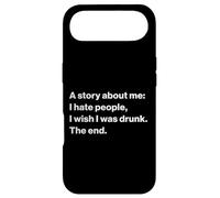 Custodia per iPhone Air Funny Quote I Hate People I Wish I Was Drunk
