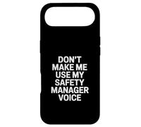 Custodia per iPhone Air Funny Safety Manager Voice Dire Gioco di parole sarcastico