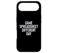 Custodia per iPhone Air Funny Same Spreadsheet Different Day Office Employee Worker