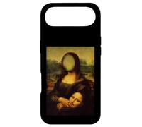 Custodia per iPhone Air Funny Sarcasm Oil Painting Mona Lisa Take Off Her Face Mask