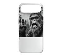 Custodia per iPhone Air Funny Sasquatch Bigfoot Rock On Selfie With UFO Alien