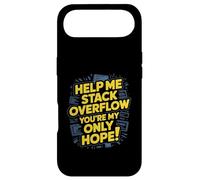 Custodia per iPhone Air Funny Stack Overflow Aiutami Tu sei la mia unica speranza