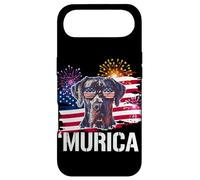 Custodia per iPhone Air Funny USA Flag Merica 4th July Independence Great Dane Lover
