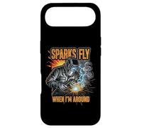 Custodia per iPhone Air Funny Welder Sparks Fly Fabricator Humor Design
