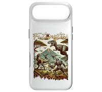 Custodia per iPhone Air Futuristic Dinosaur Battle Sci Fi Action Art Warrior