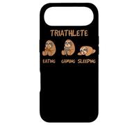 Custodia per iPhone Air Gamer Triathlete Funny Gaming Sloth Playing Video Game Nerd