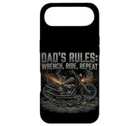 Custodia per iPhone Air Garage Moto Papa Rider Biker Papà Regole Regalo