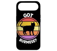 Custodia per iPhone Air Gatto birmano retrò tramonto vintage anni '80 design estetico