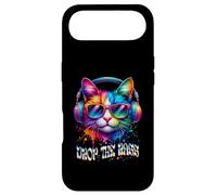 Custodia per iPhone Air Gatto che indossa cuffie Drop the Bass EDM DJ Rave Design