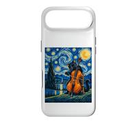 Custodia per iPhone Air Gatto notturno stellato che suona violoncello - Musica orchestra per violoncellista