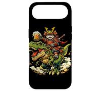 Custodia per iPhone Air Gatto samurai che cavalca la birra T Rex Beer, anime di gatti guerrieri giapponesi