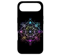 Custodia per iPhone Air Geometria sacra Metatron Cube Colorful Spirituale Yoga