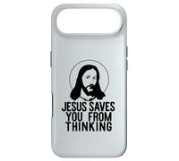 Custodia per iPhone Air GESÙ TI SALVA DAL PENSARE Divertente meme ateo