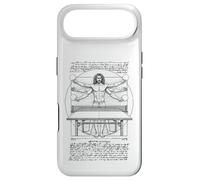 Custodia per iPhone Air Giocatore di Tennis Tavolo Uomo Vitruviano Divertente Leonardo Da Vinci