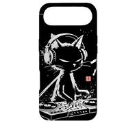 Custodia per iPhone Air Giradischi in vinile vintage calligrafico DJ Cat arte giapponese